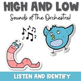 High and Low Music Opposites Game - Interactive Assessment for Elementary Music PDF